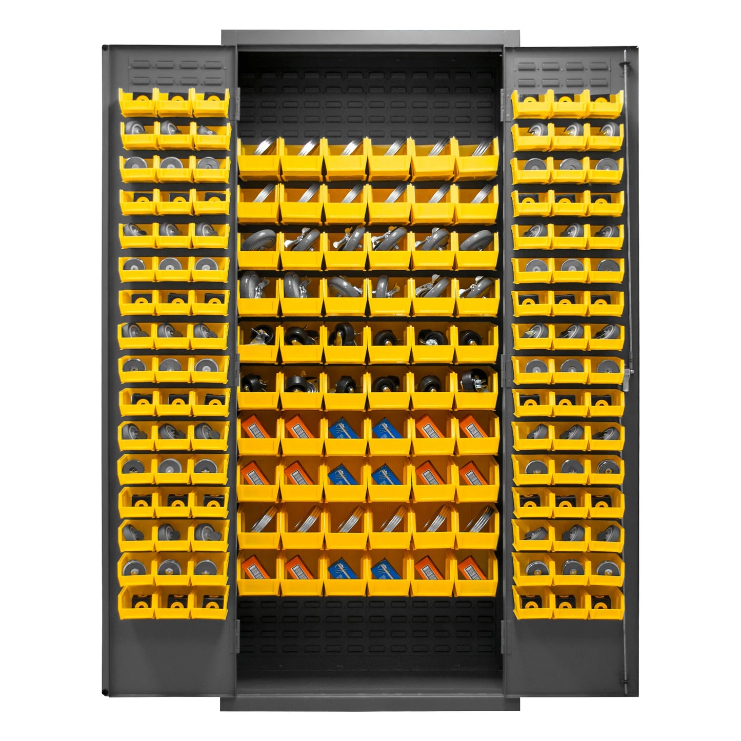 Cabinet, 156 Yellow Bins