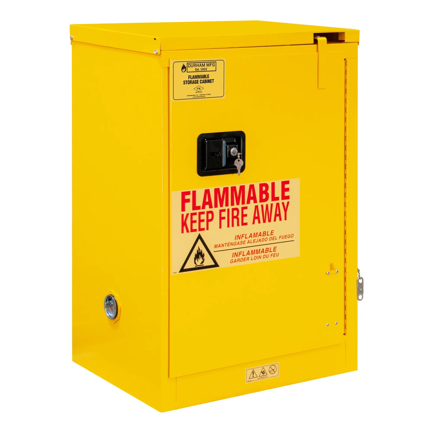 Flammable Storage, 12 Gallon, Self Close