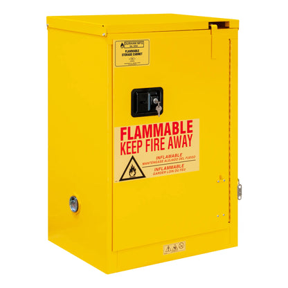 Flammable Storage, 12 Gallon, Self Close