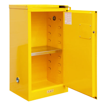 Flammable Storage, 16 Gallon, Self Close
