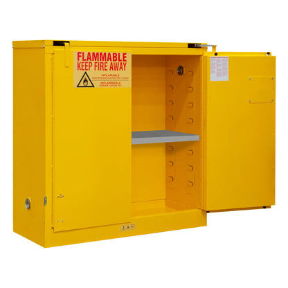 Flammable Storage, 30 Gallon, Self Close