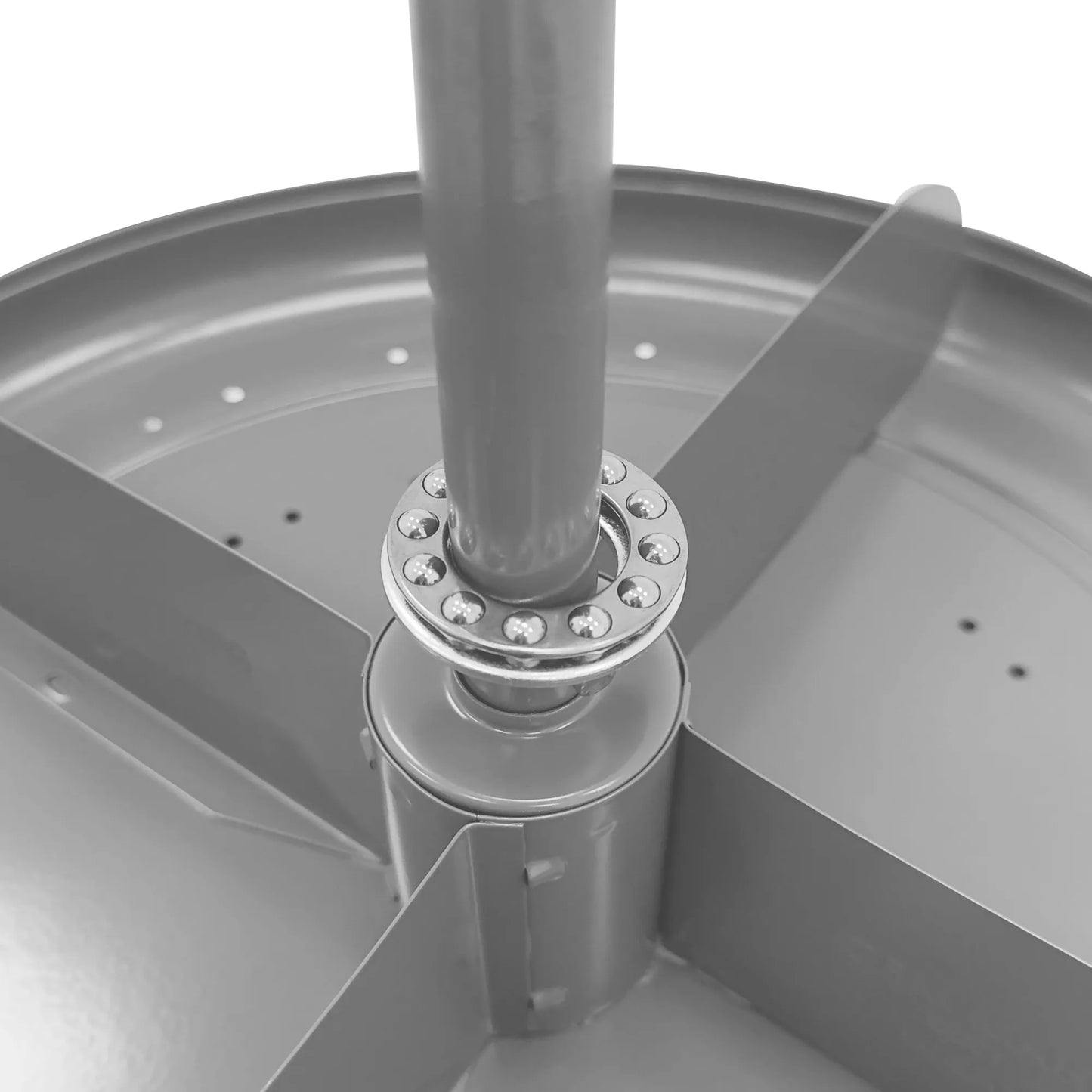 17" Revolving Rotabin, 4 Shelves
