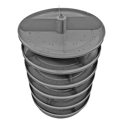 17" Revolving Rotabin, 6 Shelves