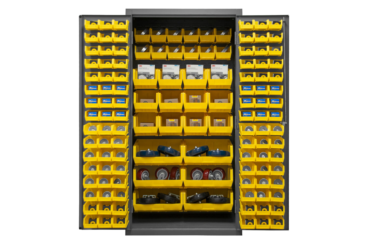 Cabinet, 126 Yellow Bins