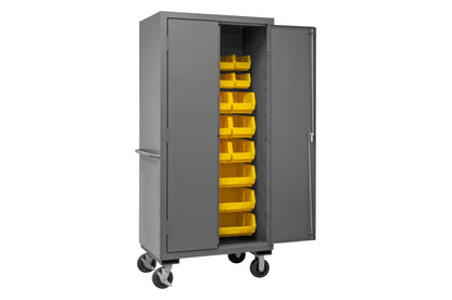 Mobile Cabinet, 30 Yellow Bins