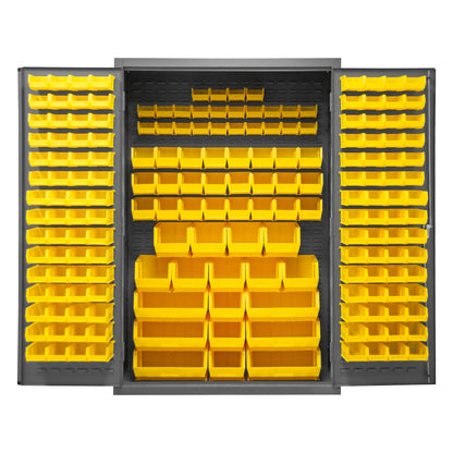 Cabinet, 186 Yellow Bins