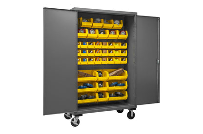 Mobile Cabinet, 42 Yellow Bins