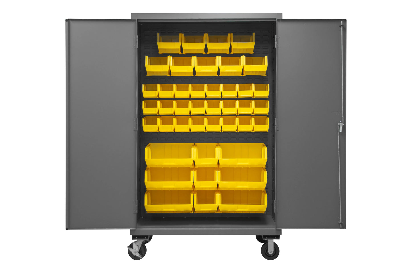 Mobile Cabinet, 42 Yellow Bins