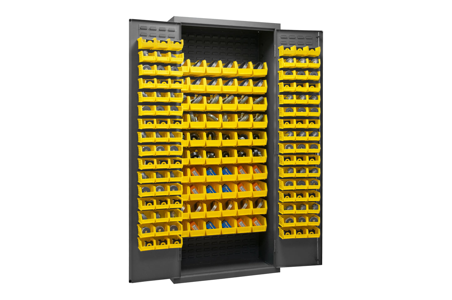 Cabinet, 156 Yellow Bins