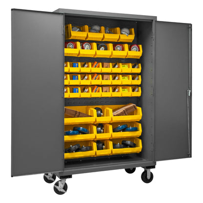 Mobile Cabinet, 42 Yellow Bins