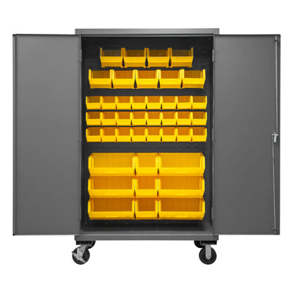 Mobile Cabinet, 42 Yellow Bins