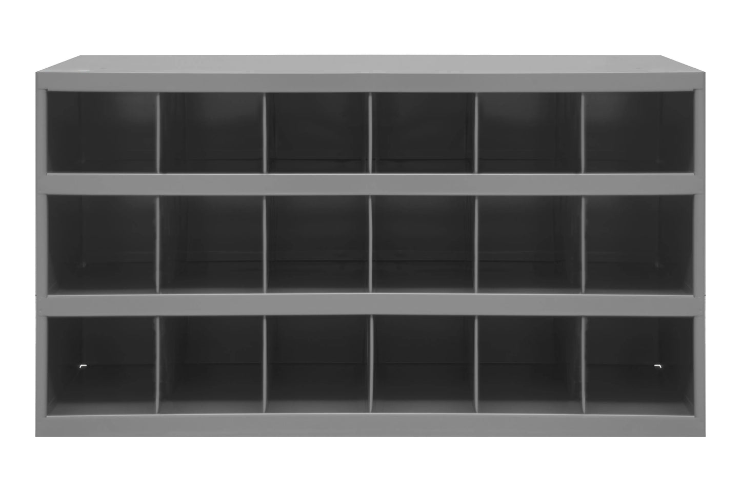 12" Deep, 18 Opening Bin, Gray