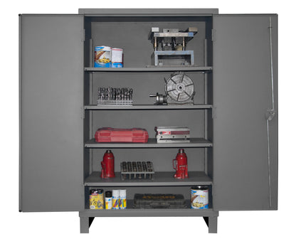 Cabinet, 4 Shelves, Gray