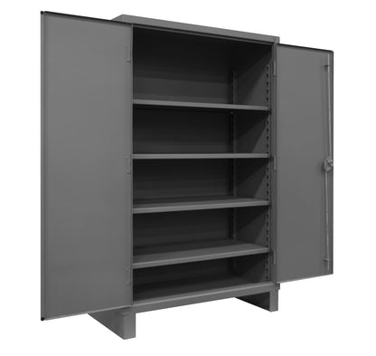 Cabinet, 4 Shelves, Gray