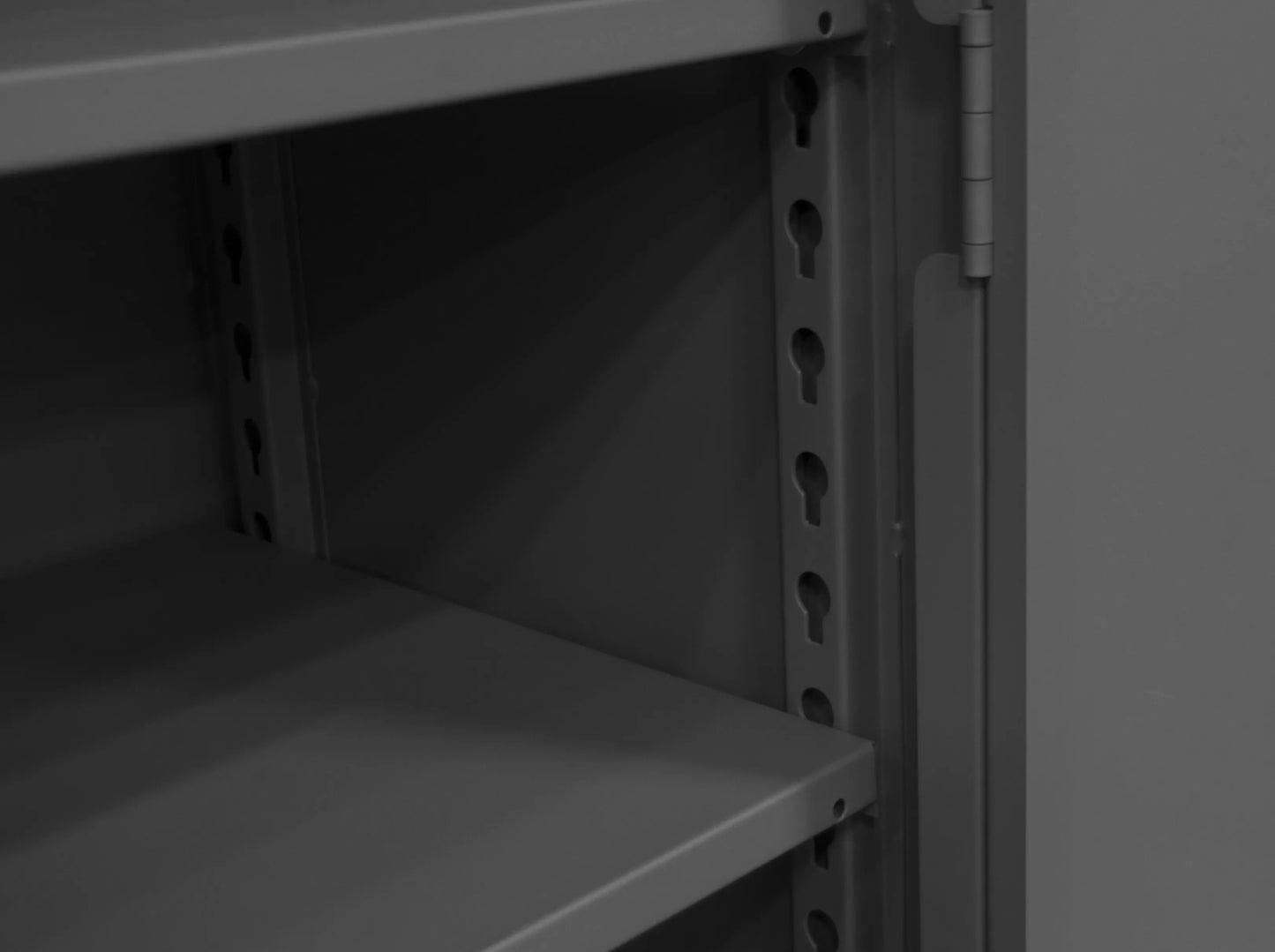 Cabinet, 4 Shelves, Gray