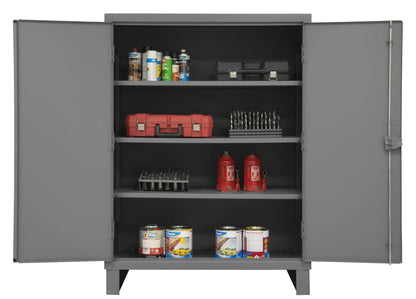 Cabinet, 3 Shelves, Gray