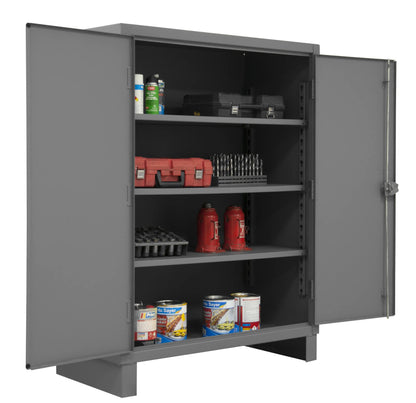 Cabinet, 3 Shelves, Gray