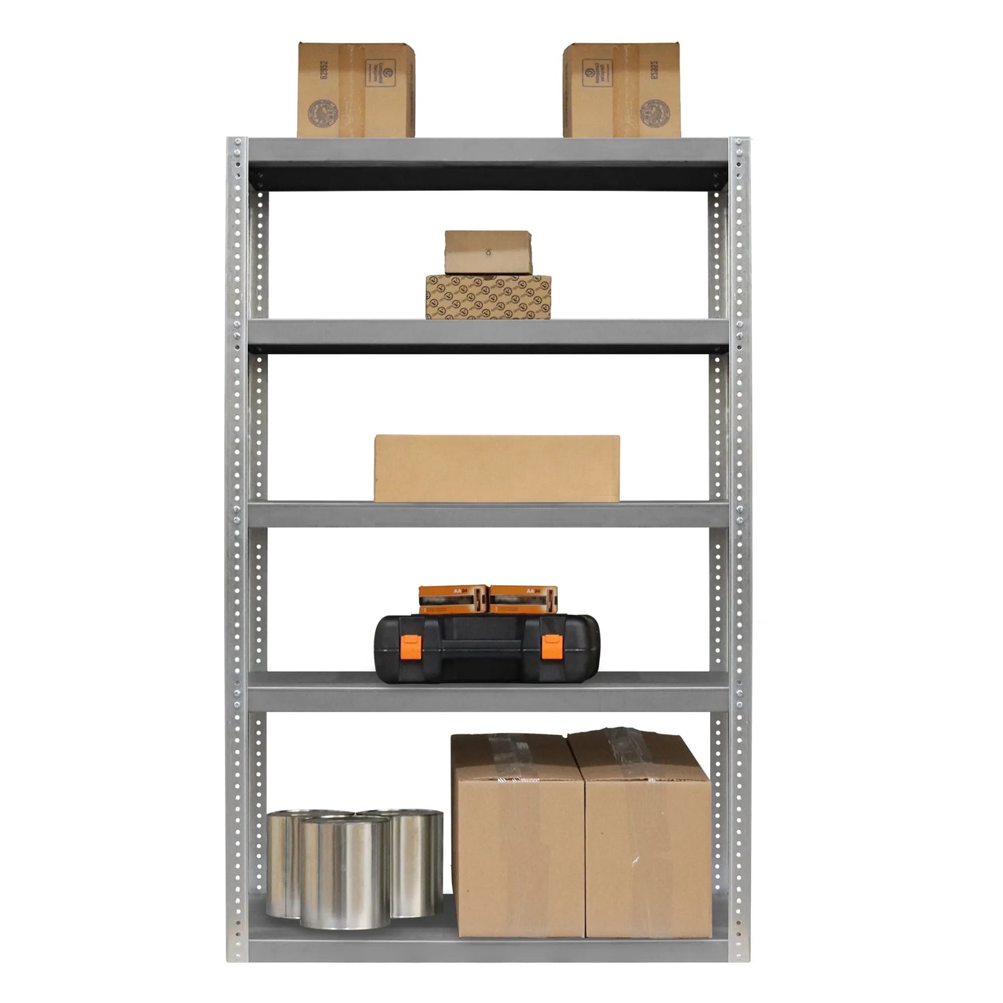 Heavy Duty Shelving, 5 Shelves, Gray