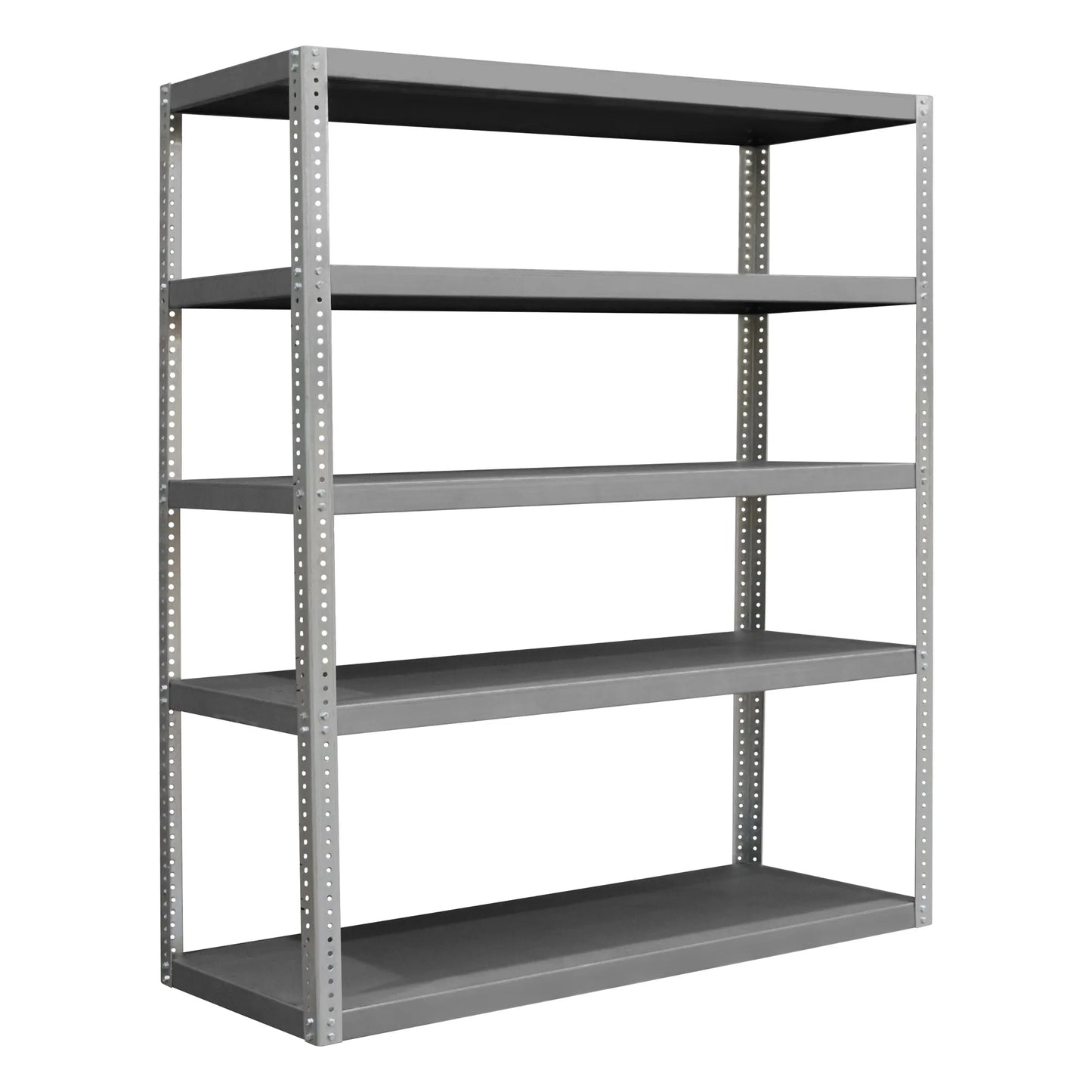 Heavy Duty Shelving, 5 Shelves, Gray