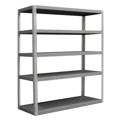 Heavy Duty Shelving, 5 Shelves, Gray