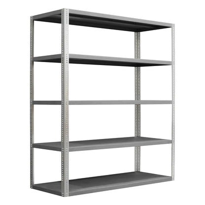 Heavy Duty Shelving, 5 Shelves, Gray