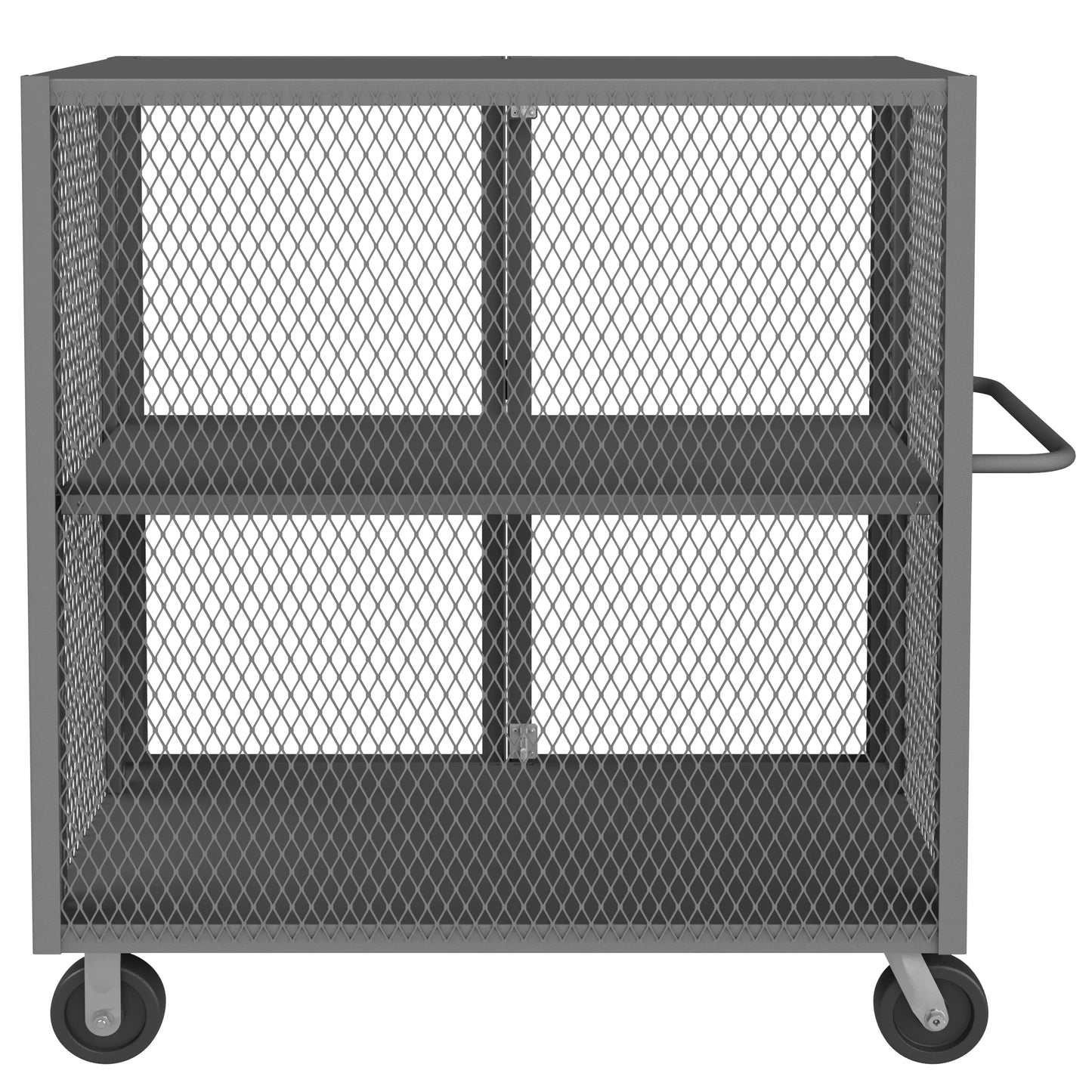 Security Mesh Truck, 2 Shelves, 24 x 48