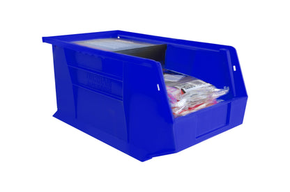 Hook-On-Bin, 8 X 15 X 7, Blue
