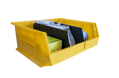 Hook-On-Bin, 16 X 15 X 7, Yellow