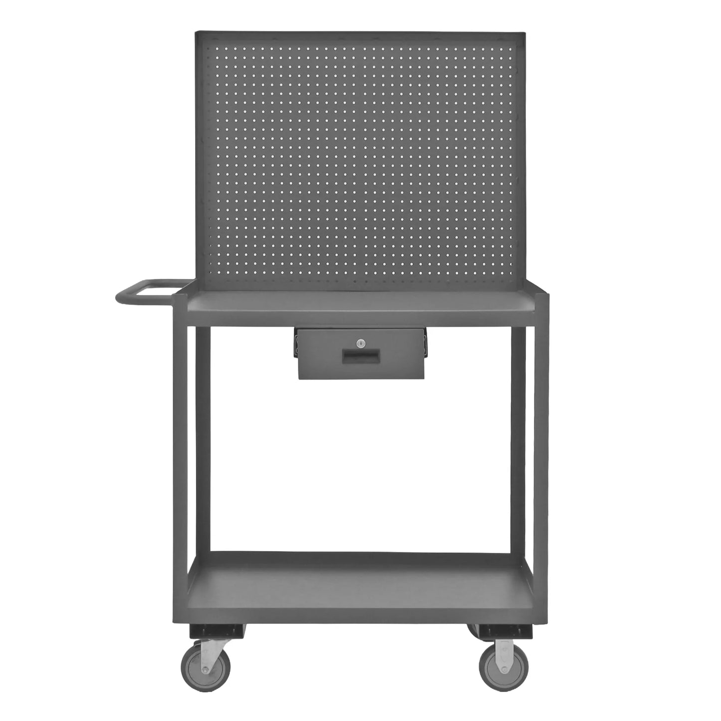 Stock Cart, 2 Shelves, Pegboard