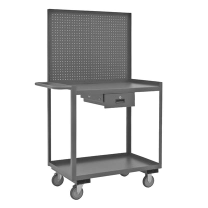 Stock Cart, 2 Shelves, Pegboard
