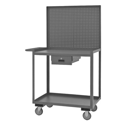 Stock Cart, 2 Shelves, Pegboard