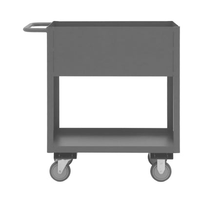 Stock Cart, 2 Shelves, High Lip, 18 x 30