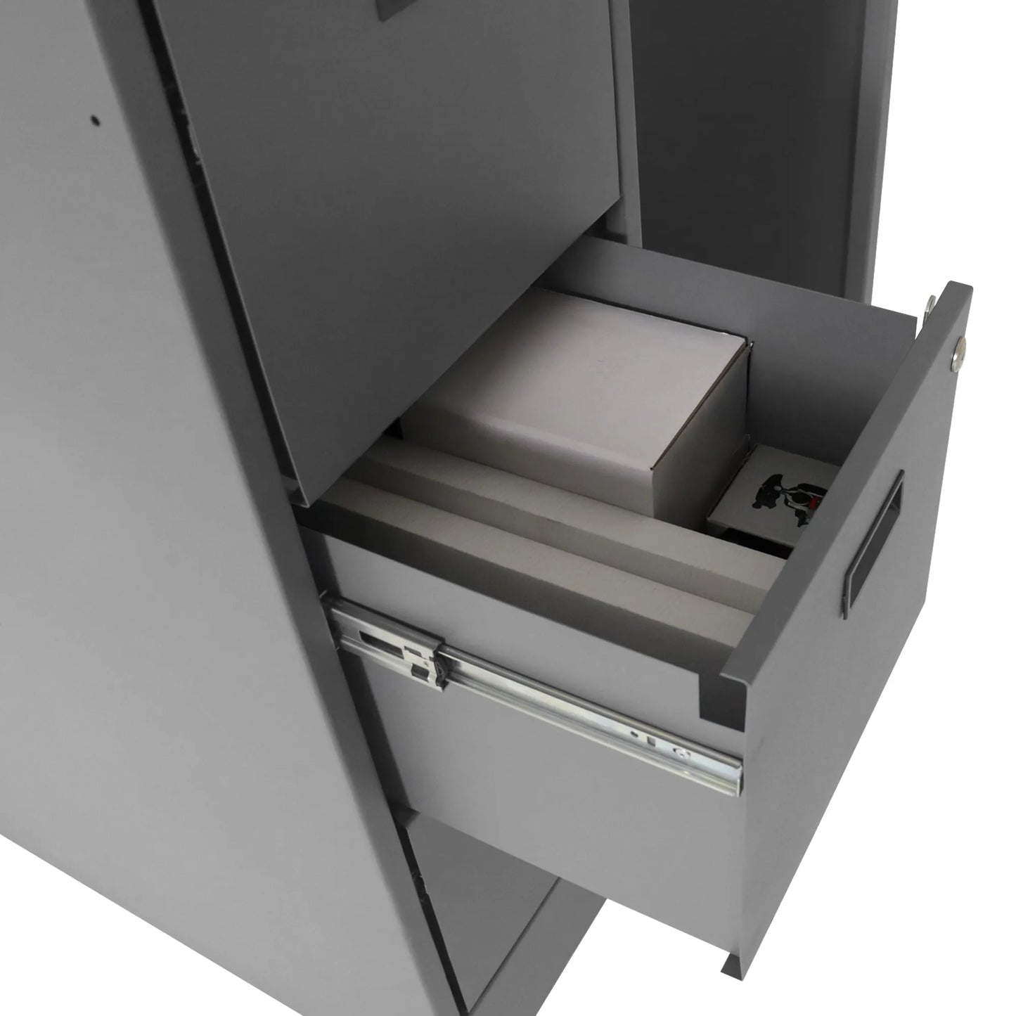 Stationary File Workstation StandUp Desk