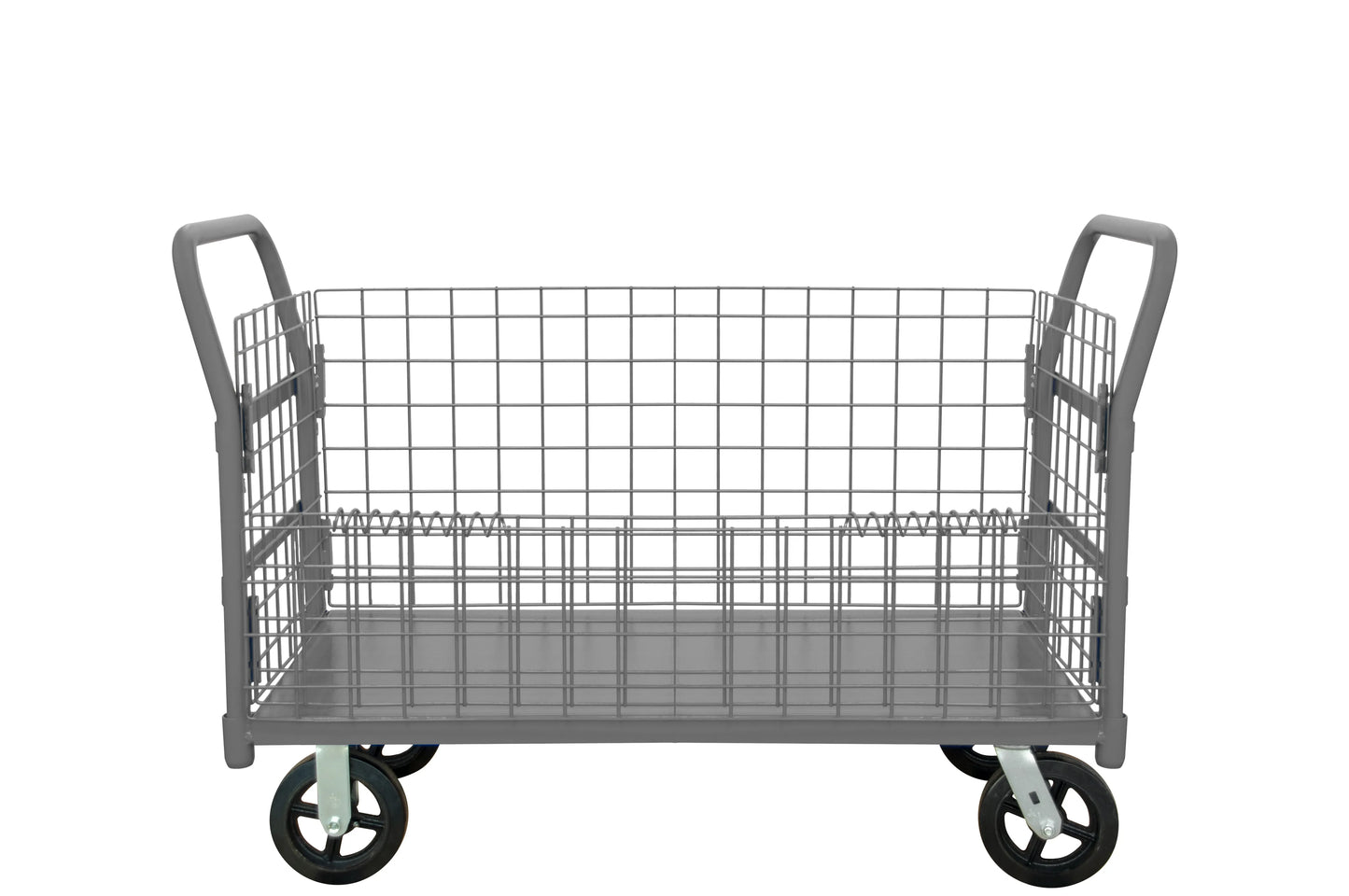 Wire Cart, Removable Handles, Drop Gate