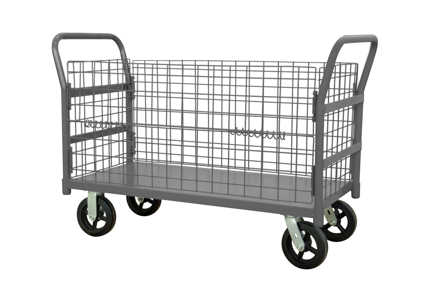 Wire Cart, Removable Handles, Drop Gate